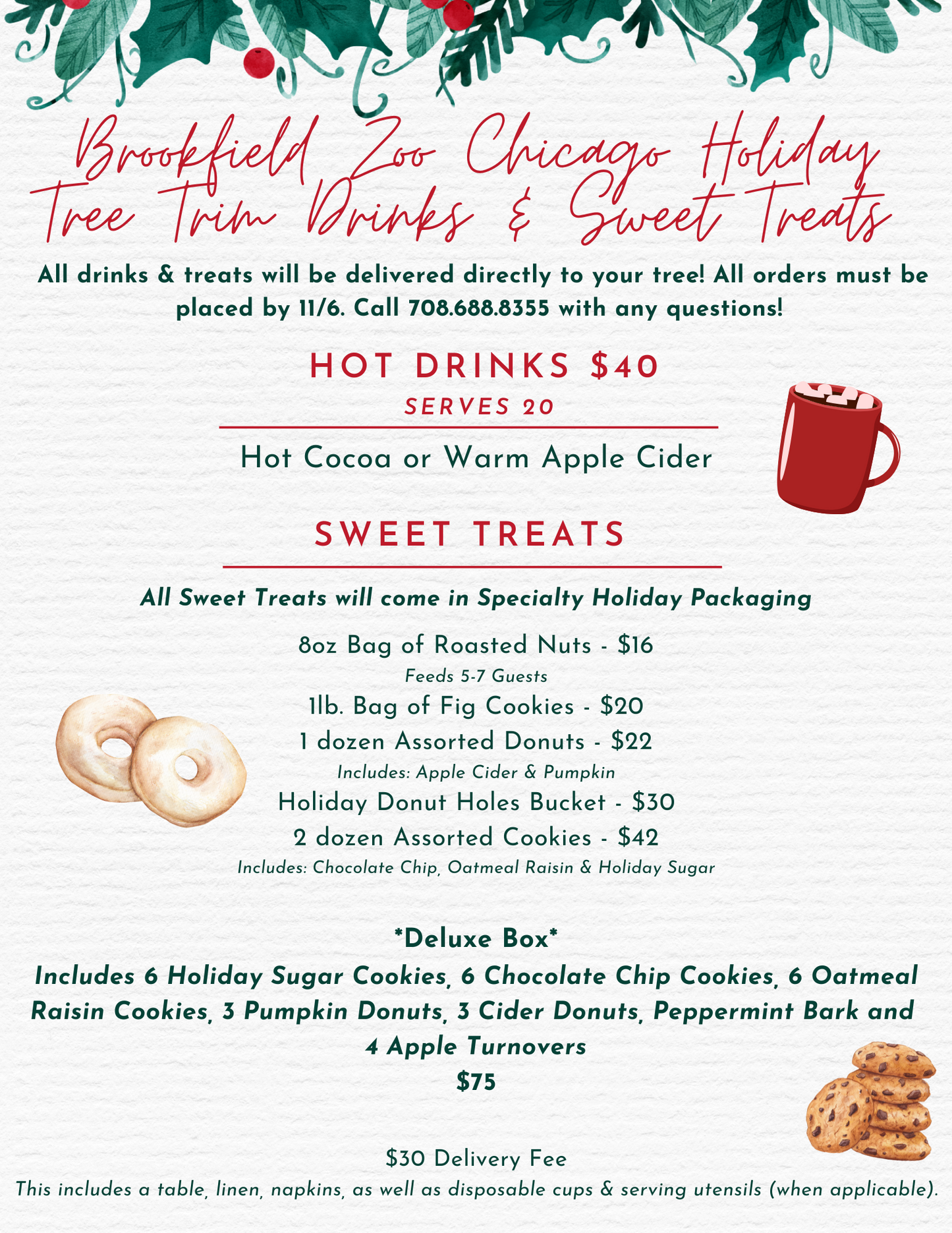 Tree Trim Drinks & Sweet Treats